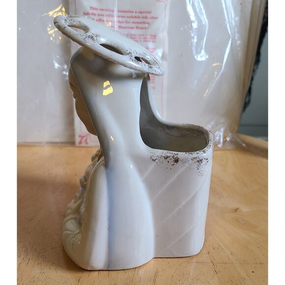 Mother Mary and baby Jesus Planter pen holder vintage religious Decor gothic - Picture 2 of 8